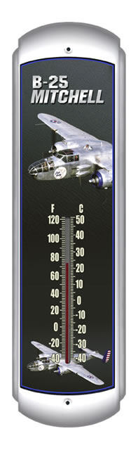 Indoor/Outdoor Thermometer - B-25 Mitchell